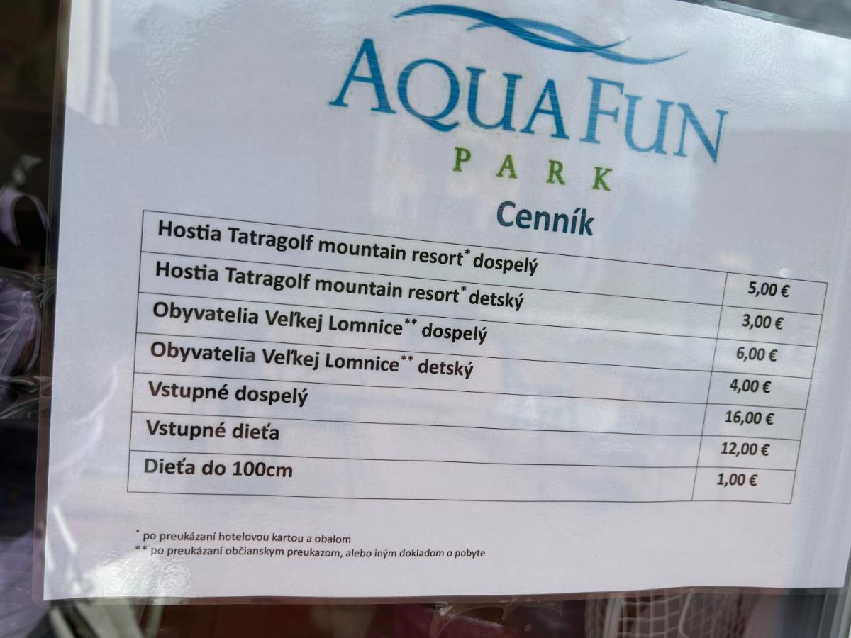 Apartliv Vel'ka Lomnica Exterior foto